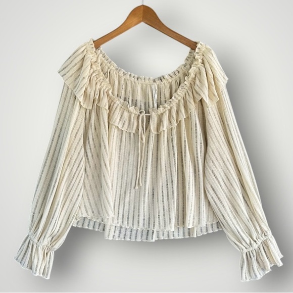 Anthropologie Tops - Anthropologie top blouse shirt size M
